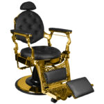 Fauteuil De Barbier Gabbiano Giulio Gold Black