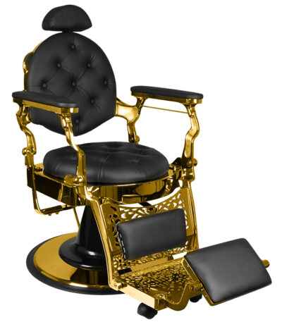 Fauteuil De Barbier Gabbiano Giulio Gold Black