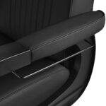 Fauteuil De Barbier Gabbiano Levi Avec Structure Noire Et Dossier Sans Coutures. 6