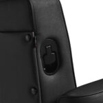 Fauteuil De Barbier Gabbiano Levi Avec Structure Noire Et Dossier Sans Coutures. 7