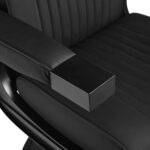 Fauteuil De Barbier Gabbiano Levi Avec Structure Noire Et Dossier Sans Coutures. 8