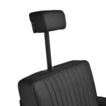 Fauteuil De Barbier Gabbiano Levi Avec Structure Noire Et Dossier Sans Coutures. 10