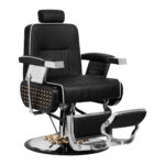 Fauteuil De Barbier Gabbiano Livio Noir