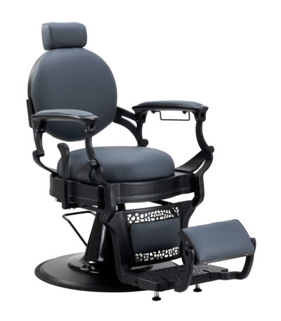 Fauteuil De Barbier Gabbiano Niccolo Graphite Sans Boutons