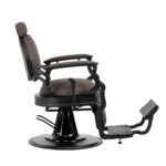Fauteuil De Barbier Gabbiano Niccolo Marron Sans Boutons 3