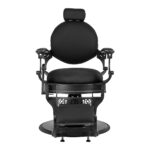 Fauteuil De Barbier Gabbiano Niccolo Noir Sans Boutons 1