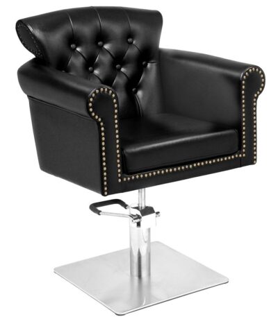 Fauteuil De Barbier Gabbiano Noir Berlinois