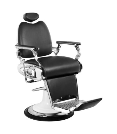 Fauteuil De Barbier Gabbiano Noir Style Moto