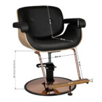Fauteuil De Barbier Gabbiano Noir Venice 5