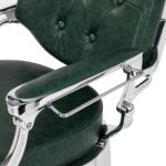 Fauteuil De Barbier Gabbiano Président Vert Chrom 13