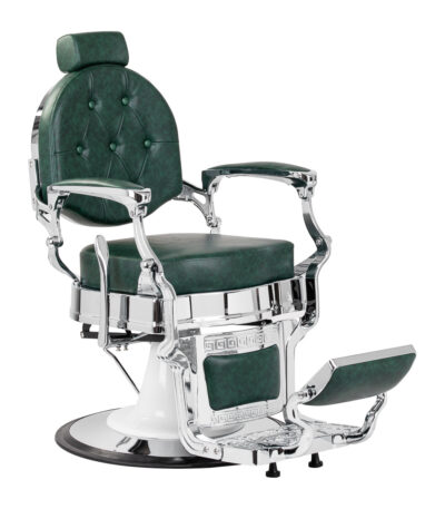 Fauteuil De Barbier Gabbiano Président Vert Chrom