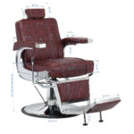 Fauteuil De Barbier Hair System Bm88066 Bordeaux 16