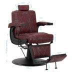 Fauteuil De Barbier Hair System Bm88066B Marron 15