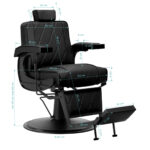 Fauteuil De Barbier Hair System Bm88066B Noir 14