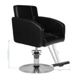 Fauteuil De Barbier Hs40 Noir Avec Système Capillaire 4
