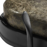 Fauteuil De Barbier Président Vieux Cuir Vert 7