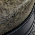 Fauteuil De Barbier Président Vieux Cuir Vert 8