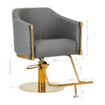 Fauteuil De Coiffure Burgos Gold Gray 7
