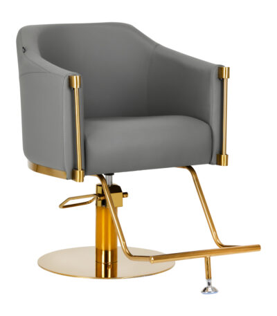 Fauteuil De Coiffure Burgos Gold Gray
