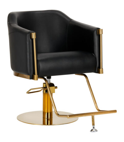 Fauteuil De Coiffure Burgos Or Noir