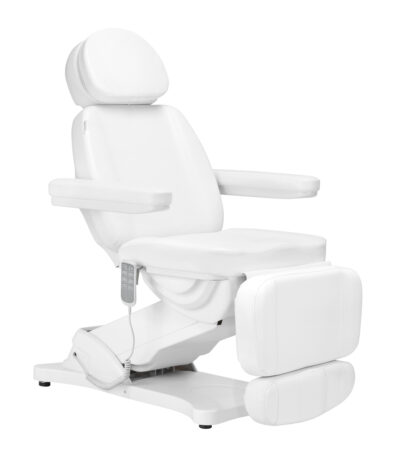 Fauteuil De Coiffure Électrique Sillon Classic 4 Moteurs Avec Berceau Blanc
