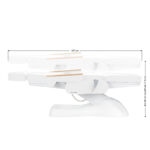 Fauteuil De Coiffure Électrique Sillon Lux 273B 3 Moteurs Blanc 15