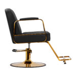 Fauteuil De Coiffure Gabbiano Acri Or – Noir 1