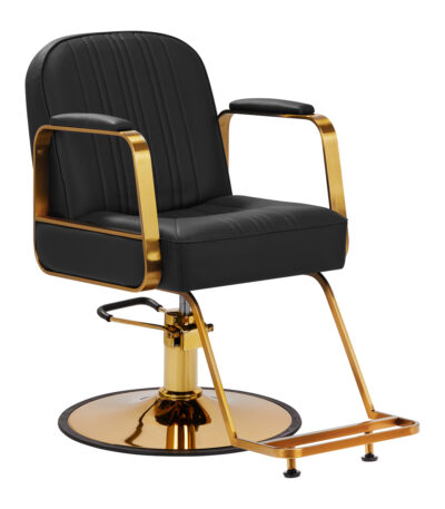 Fauteuil De Coiffure Gabbiano Acri Or – Noir