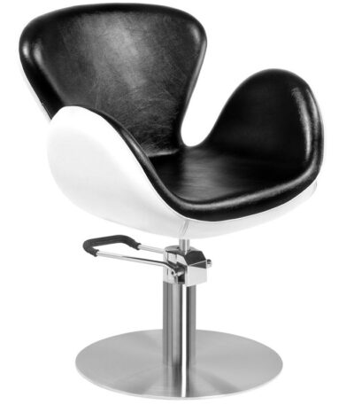 Fauteuil De Coiffure Gabbiano Amsterdam Noir Et Blanc