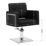 Fauteuil De Coiffure Gabbiano Bergamo Noir 7