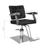 Fauteuil De Coiffure Gabbiano Black Lyon 4