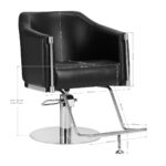 Fauteuil De Coiffure Gabbiano Burgos Noir 7