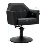 Fauteuil De Coiffure Gabbiano Davos Noir 7