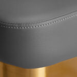 Fauteuil De Coiffure Gabbiano Granda Gris Doré 6