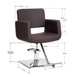 Fauteuil De Coiffure Gabbiano Helsinki Marron 6