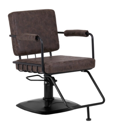 Fauteuil De Coiffure Gabbiano Katania Loft Old Leather Marron Foncé