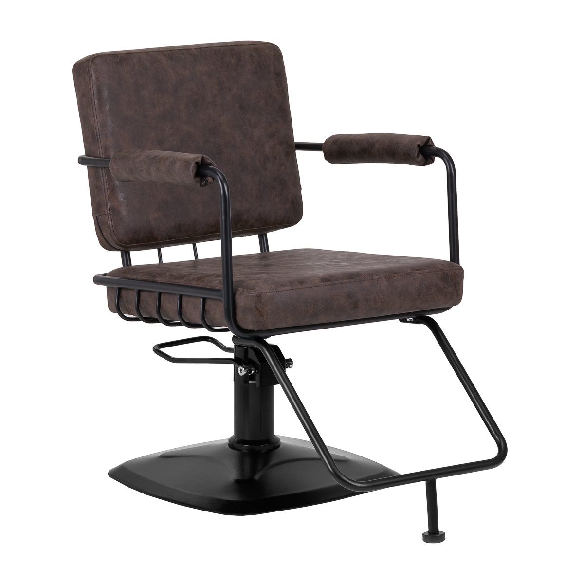 Fauteuil De Coiffure Gabbiano Katania Loft Old Leather Marron Foncé Fauteuil De Coiffure Gabbiano Katania Loft Old Leather Marron Foncé
