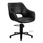 Fauteuil De Coiffure Gabbiano Lima Noir 6