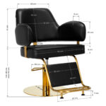 Fauteuil De Coiffure Gabbiano Linz Nq Gold Black 7