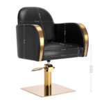 Fauteuil De Coiffure Gabbiano Malaga Or Noir 7