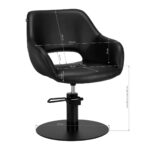 Fauteuil De Coiffure Gabbiano Morena Black 7