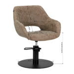 Fauteuil De Coiffure Gabbiano Morena Vieux Brown 7