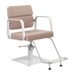 Fauteuil De Coiffure Gabbiano Porto Blanc Beige