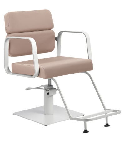 Fauteuil De Coiffure Gabbiano Porto Blanc Beige
