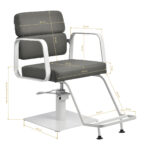 Fauteuil De Coiffure Gabbiano Porto Blanc Gris 6