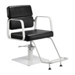 Fauteuil De Coiffure Gabbiano Porto Blanc Noir