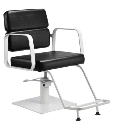 Fauteuil De Coiffure Gabbiano Porto Blanc Noir