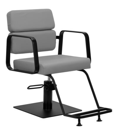 Fauteuil De Coiffure Gabbiano Porto-Bm Noir Et Gris