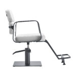 Fauteuil De Coiffure Gabbiano Porto Gris Blanc 1