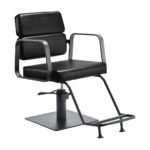 Fauteuil De Coiffure Gabbiano Porto Gris Noir